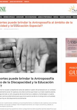 Que aporte puede brindar la antroposofía en el ámbito de la discapacidad y la educación especial