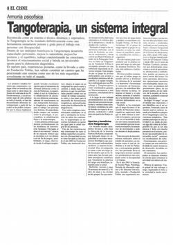 Tangoterapia, un sistema integral reconocido mundialmente