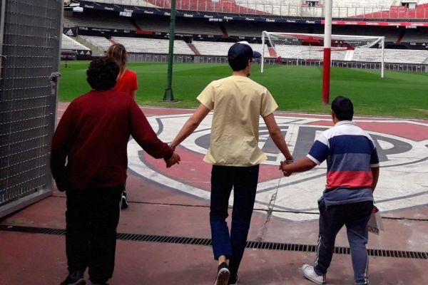 Visita a River Plate, a través de la Fundación River sin Barreras.