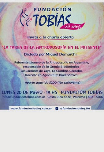 CHARLA: LA TAREA DE LA ANTROPOSOFÍA EN EL PRESENTE.