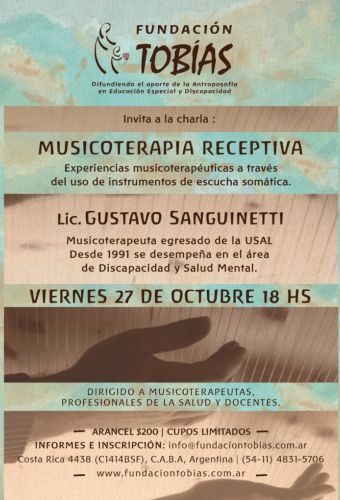 CHARLA: MUSICOTERAPIA RECEPTIVA